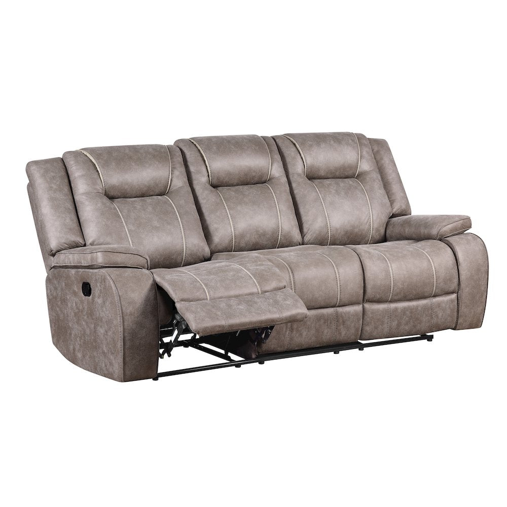 Blake - Desert Taupe Manual Reclining Sofa and Loveseat