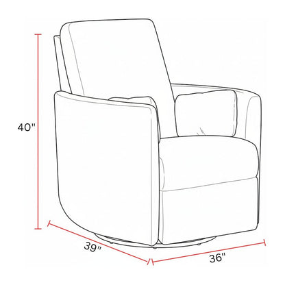 Turner Acadia White Manual Swivel Glider Recliner Two Pack
