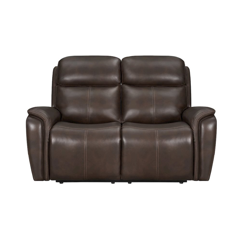 Brown Power Reclining Loveseat Recliner, Theater Seating for Home