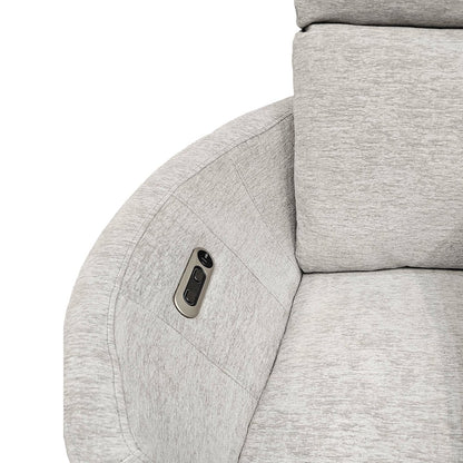 Radius - Mineral Power Reclining Sofa Loveseat and Recliner