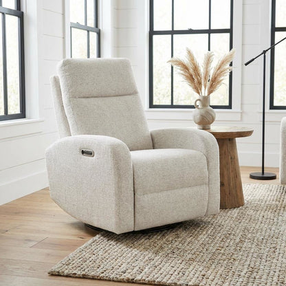 Thriller - Natural Beauty Quartz Power Swivel Glider Recliner Two Pack