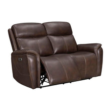 Brown Power Reclining Loveseat Recliner, Theater Seating for Home