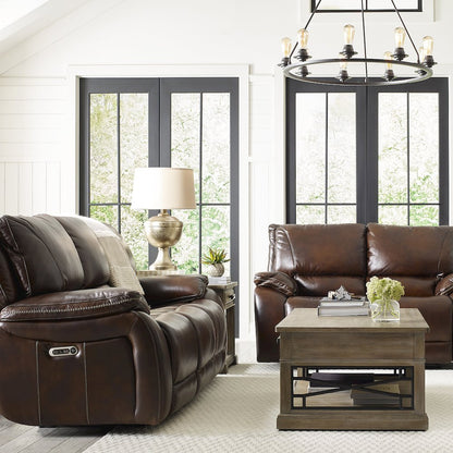 Vail - Burnt Sienna Power Reclining Sofa Loveseat and Recliner