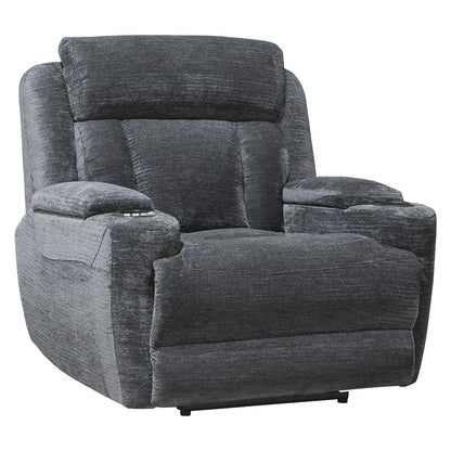 Dalton - Lucky Charcoal Power Reclining Sofa Loveseat and Recliner