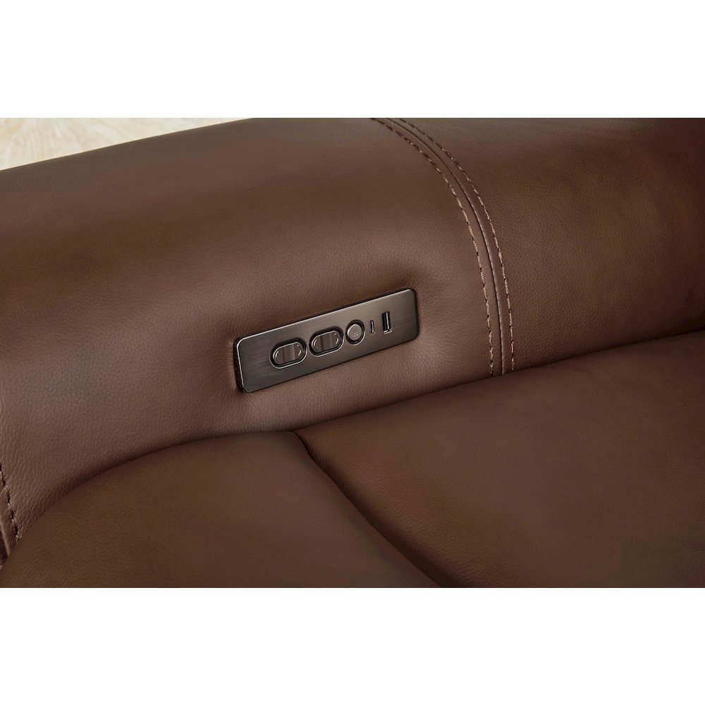 Calgary - Autumn Umber Power Reclining Sofa and 2 Recliners