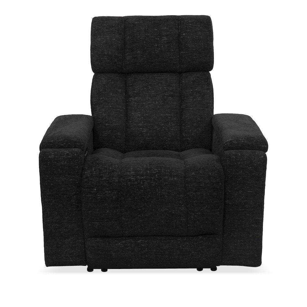 Phoenix Cabot Ebony Zero Gravity Power 3 Seat Home Theater Seating with 2