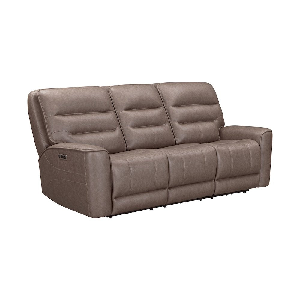 Lawson Sydney Brunette Zero Gravity Power Reclining Sofa and Loveseat