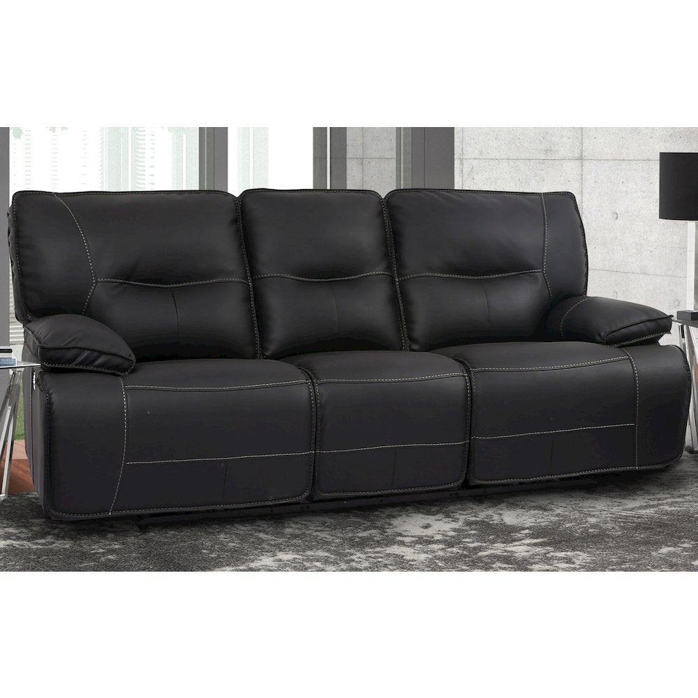 Spartacus - Black Power Reclining Sofa and Loveseat