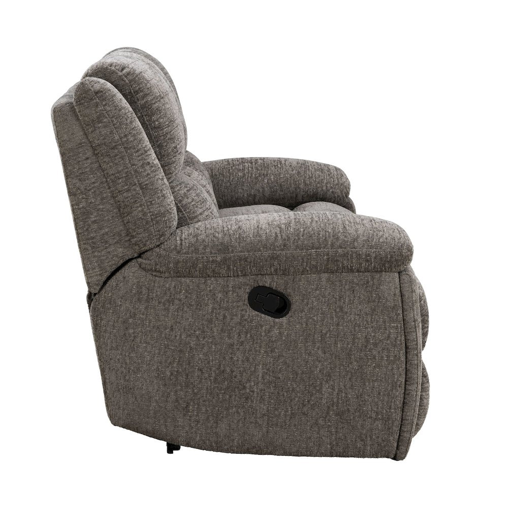 Buster Cabot Stone Manual Reclining Sofa and Loveseat