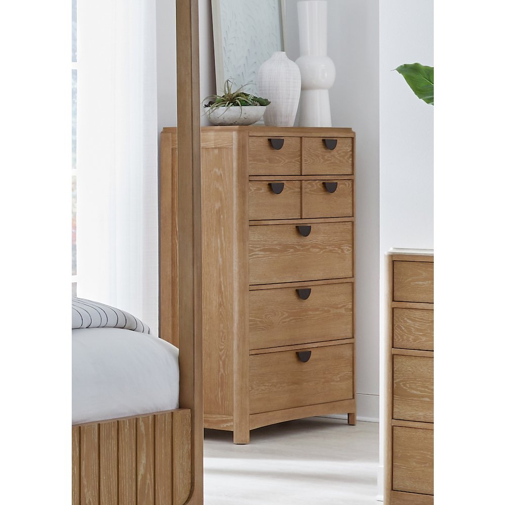 Bedroom King Panel Bed 2 Nightstands Dresser with Mirror and Chest