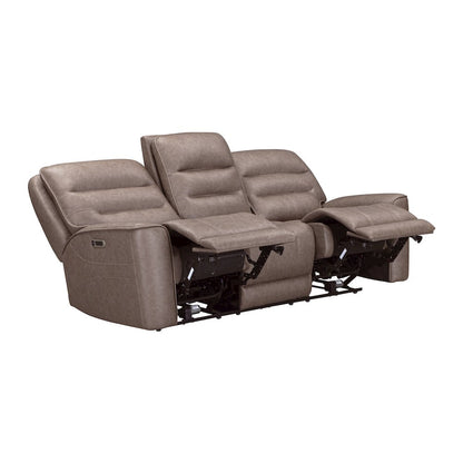 Lawson Sydney Brunette Zero Gravity Power Reclining Sofa and Loveseat