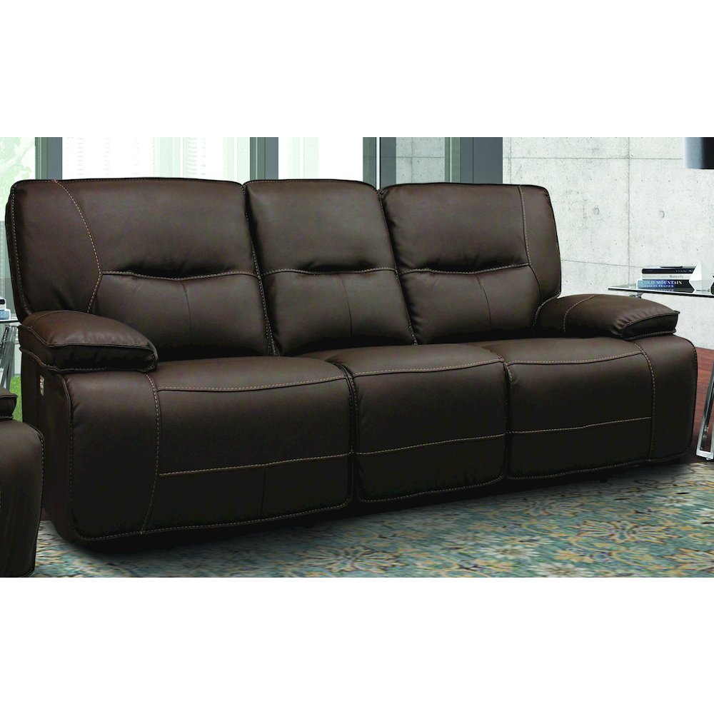 Spartacus - Chocolate Power Reclining Sofa and Loveseat