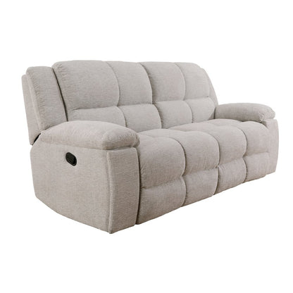 Buster - Opal Taupe Manual Reclining Sofa and Loveseat