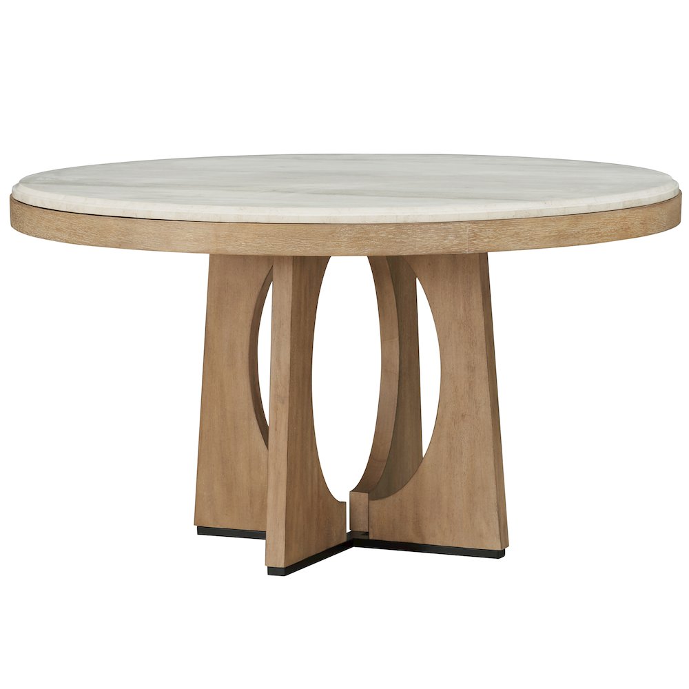 Dining 54" Round Table with buffet server & 4 barrel chairs