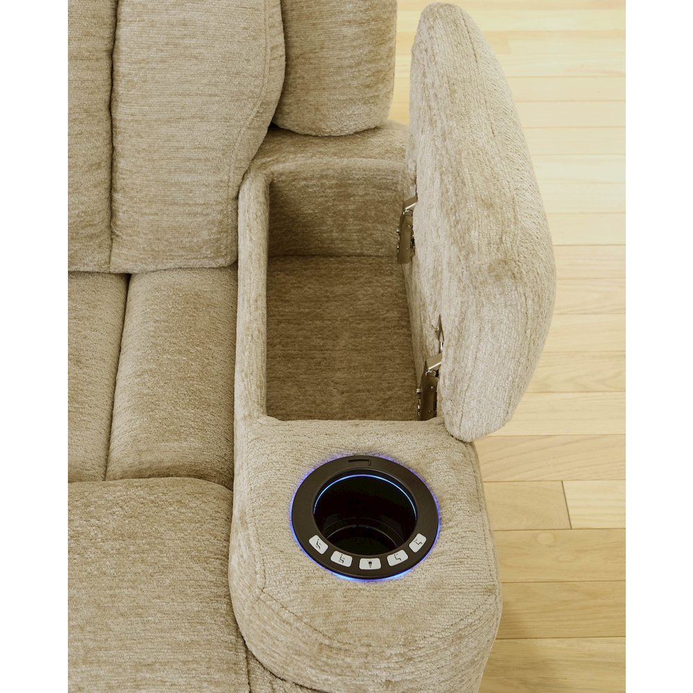 Dalton - Lucky Fawn Power Reclining Sofa and Recliner