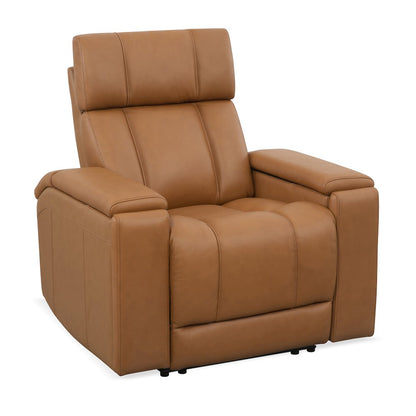 Phoenix Autumn Caramel Zero Gravity Power 3 Seat Home Theater Seating with 2