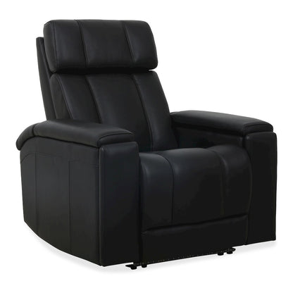 Phoenix Autumn Black Zero Gravity Power 3 Seat Home Theater Seating with 2