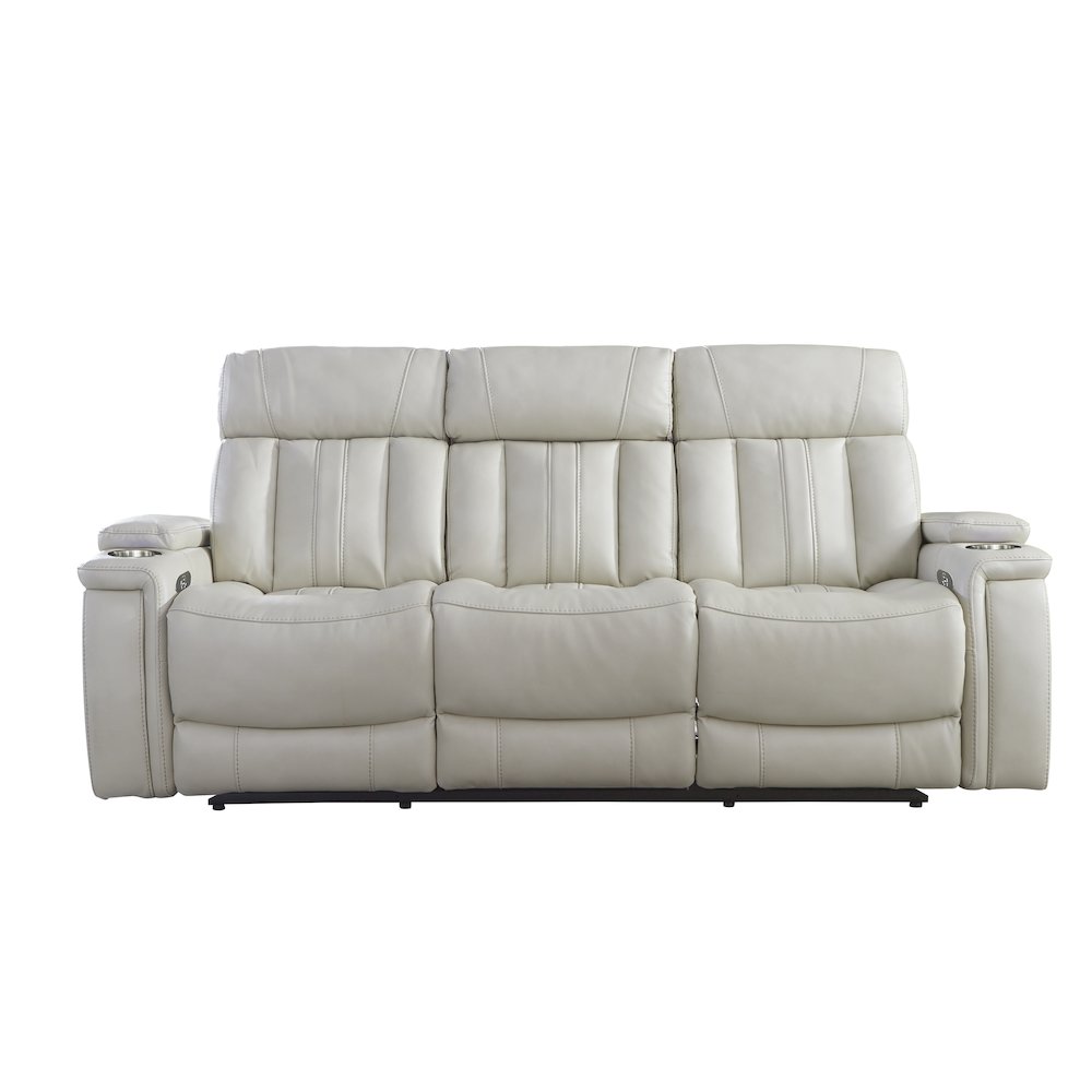 Royce - Fantom Ivory Power Reclining Sofa and Loveseat