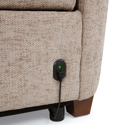 Morehead - Biscotti Power Reclining Sofa Loveseat and Recliner