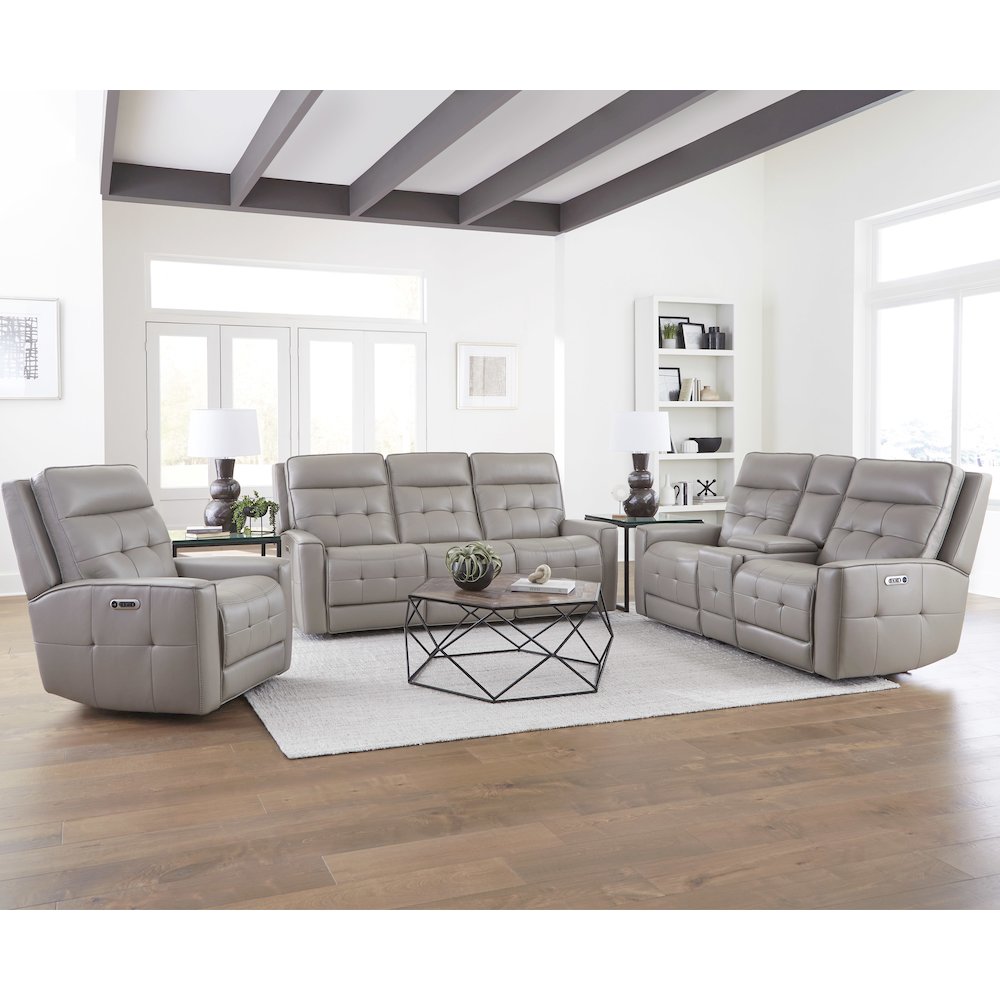 Parker Living Canterbury - Pewter Power Reclining Zero Gravity Sofa