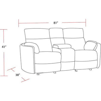 Radius - Mineral Power Reclining Sofa Loveseat and Recliner