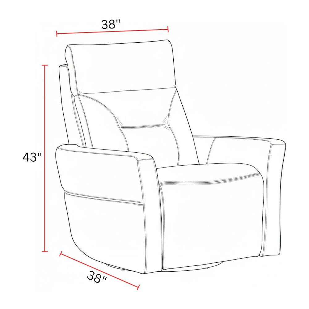 Remmington - Vintage Caramel Power Swivel Glider Recliner P2