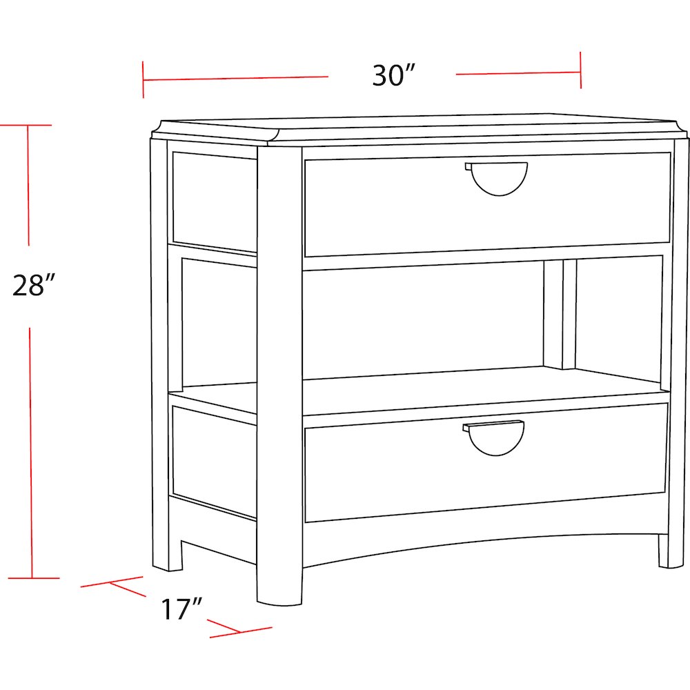Bedroom Queen Panel Bed with 2 Nightstands