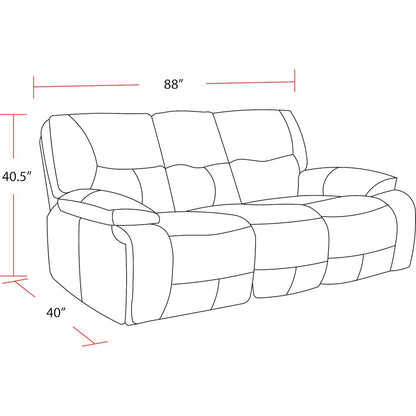 Spartacus - Chocolate Power Reclining Sofa and Two Recliners