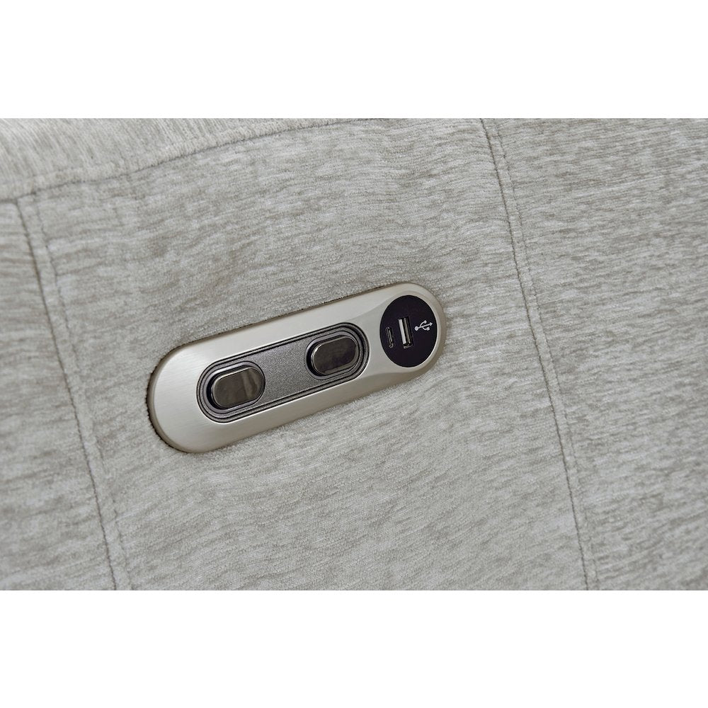 Radius - Mineral Power Reclining Sofa Loveseat and Recliner