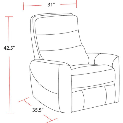 Hercules - Haze Swivel Glider Recliner