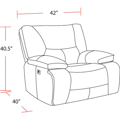Spartacus - Haze Power Recliner