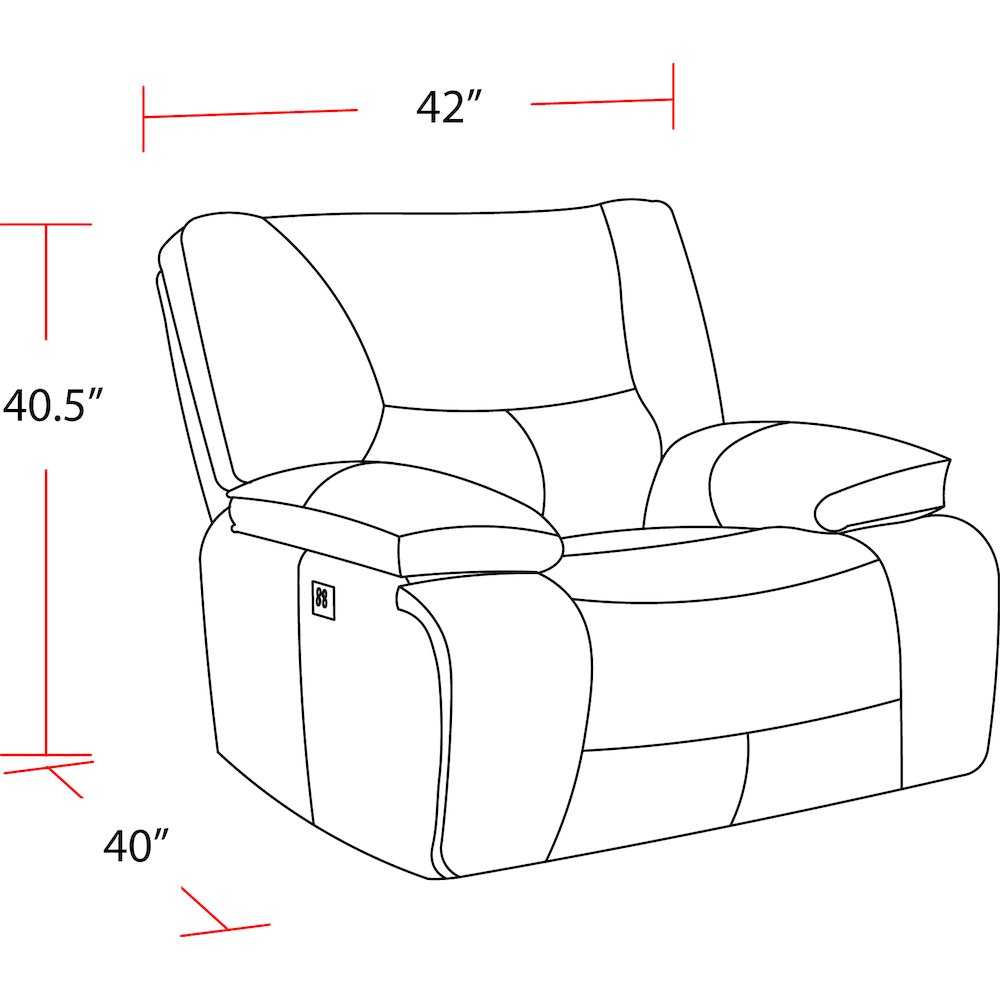 Spartacus - Oyster Power Recliner