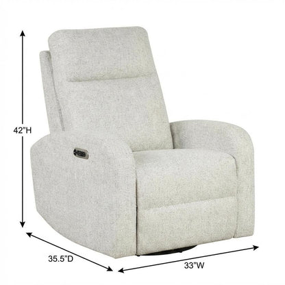 Thriller - Natural Beauty Quartz Power Swivel Glider Recliner Two Pack