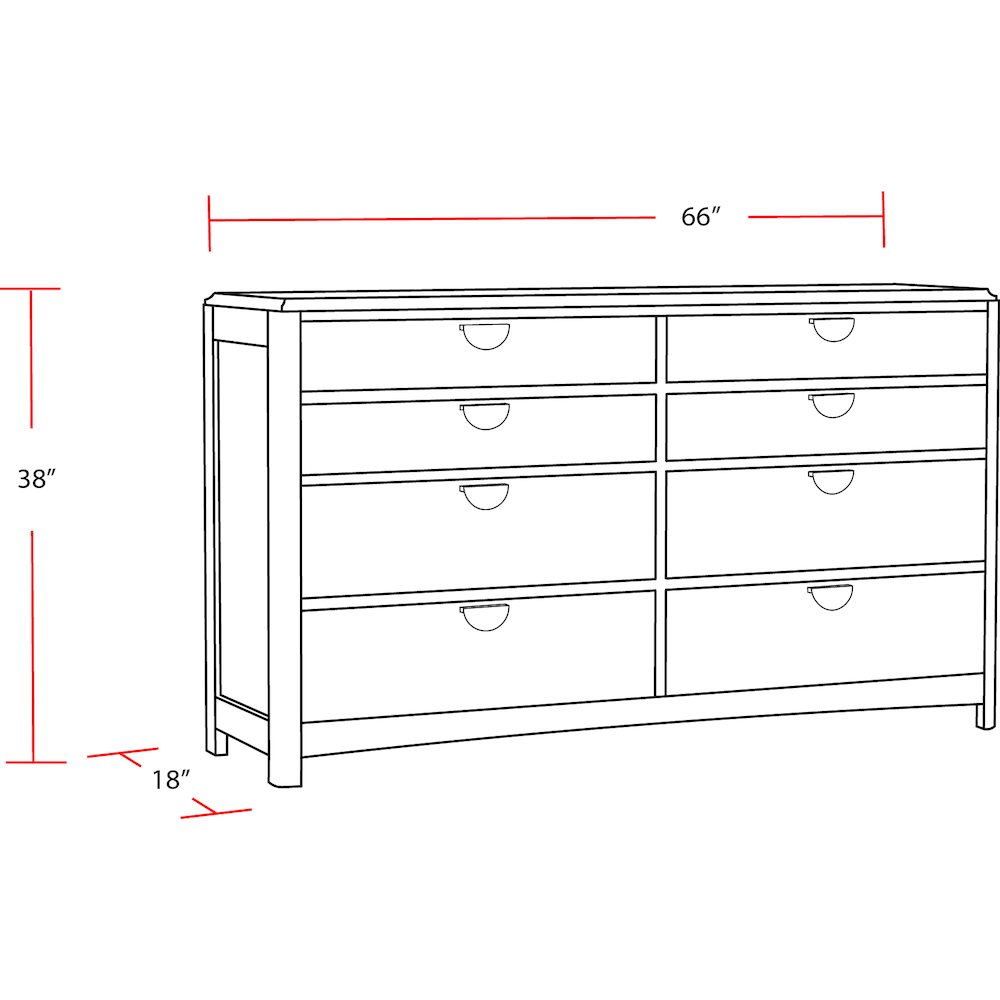 Bedroom King Panel Bed 2 Nightstands and Dresser with Mirror