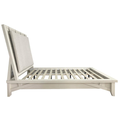 Modern Bedroom Queen Platform Bed 2 Nightstands Dresser with Mirror and Chest