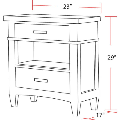 Modern Bedroom King Shelter Bed with 2 Nightstands and Dresser with Mirror