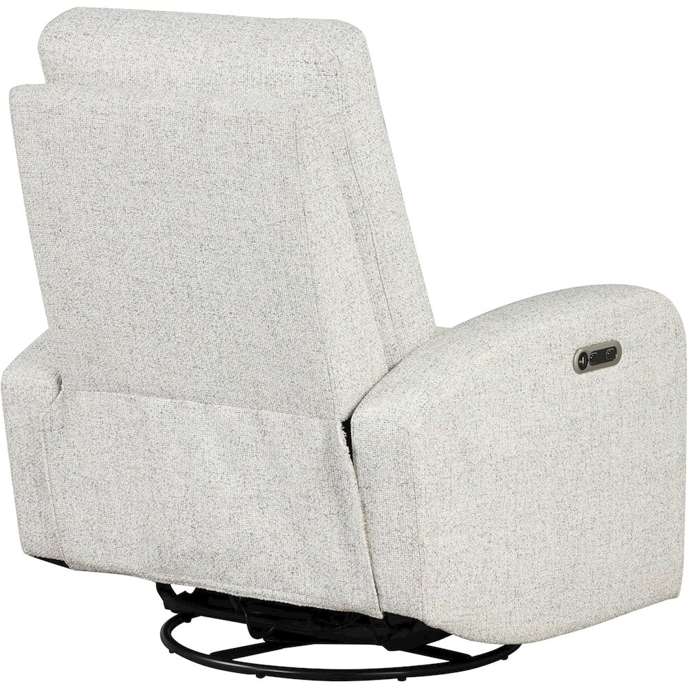 Beige Power Glider Recliner Glider Chair for Nursery, Modern Recliner