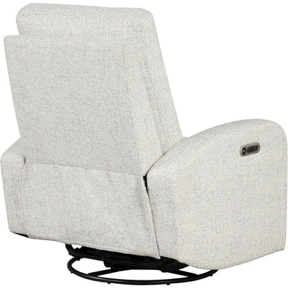 Beige Power Glider Recliner Glider Chair for Nursery, Modern Recliner