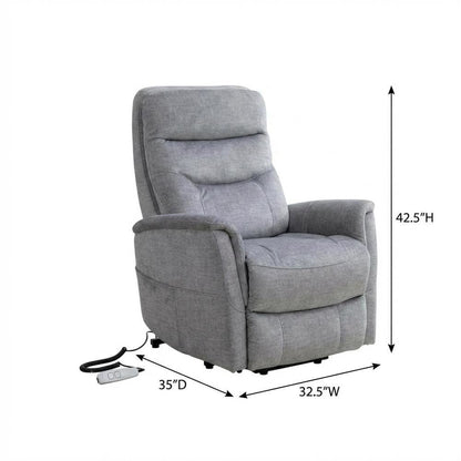 Gemini - Capri Silver Power Lift Recliner with Articulating Headrest Two Pack