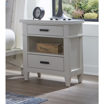 Modern Bedroom King Shelter Bed with 2 Nightstands and Dresser with Mirror