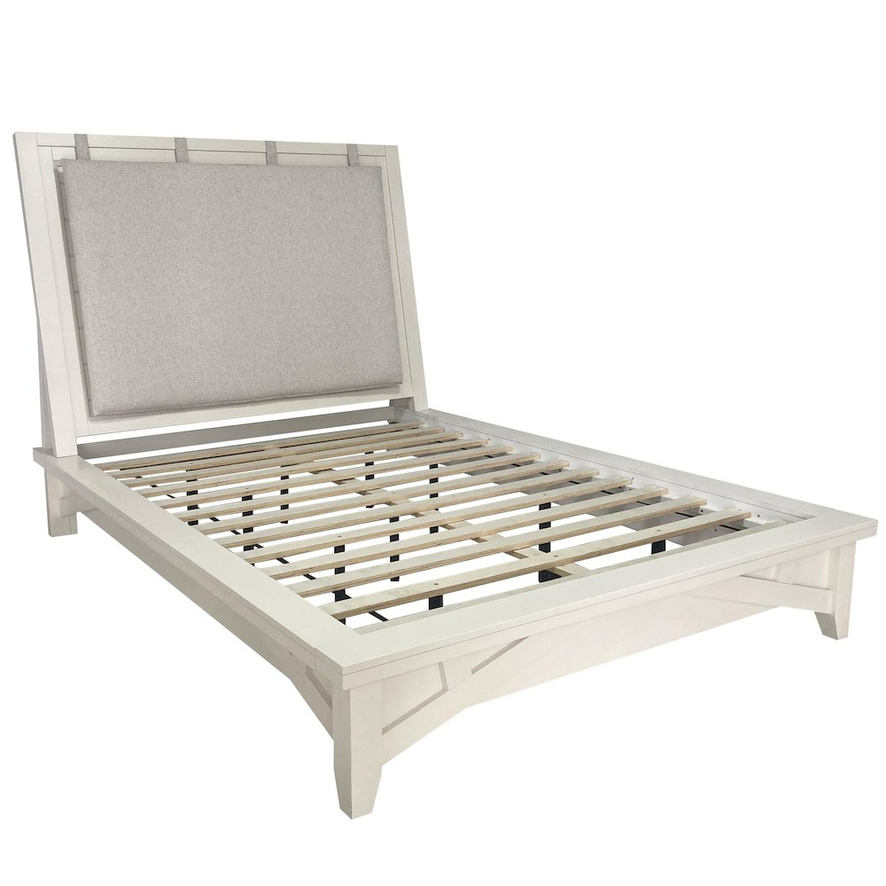 Modern Bedroom King Platform Bed 2 Nightstands Dresser with Mirror and Chest