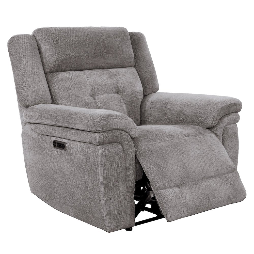 Richland - Bristol Grey Power Recliner Two Pack