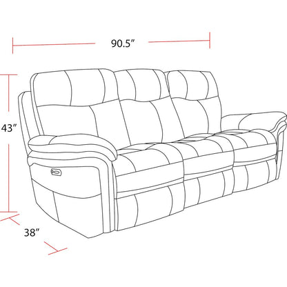 Mason - Charcoal Power Reclining Sofa