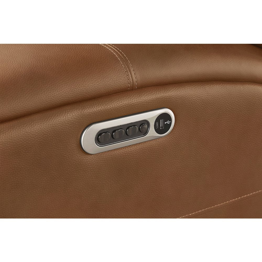 Belmont Lyric Caramel 6 Piece Zero Gravity Power Reclining Sectional with