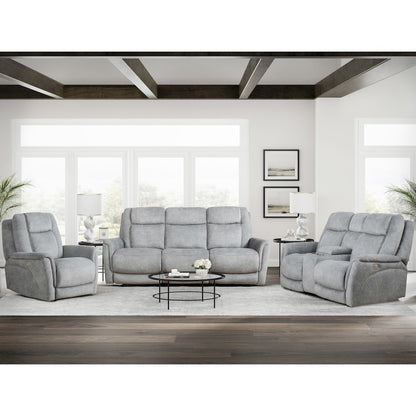 Linus - Hudson Grey Zero Gravity Power Recliner Two Pack
