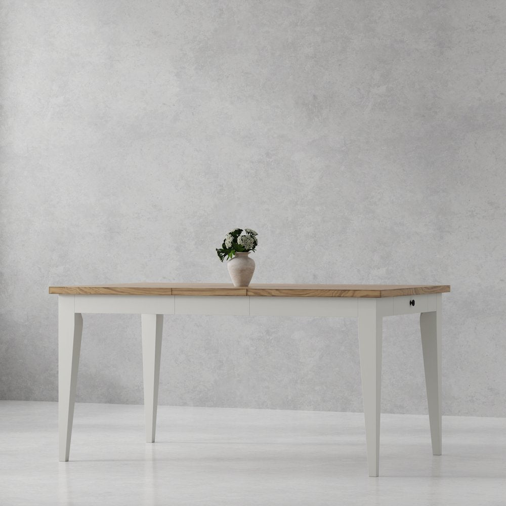 Modern Dining 60 In. Rectangular Extendable Dining Table