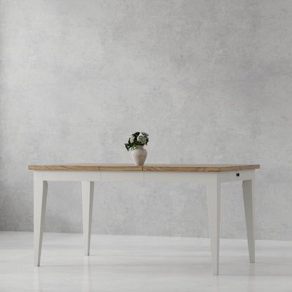 Modern Dining 60 In. Rectangular Extendable Dining Table
