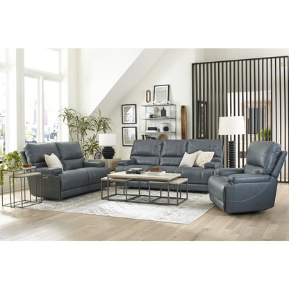 Whitman - Verona Azure - Powered By Freemotion Cordless Power Recliner Two Pack