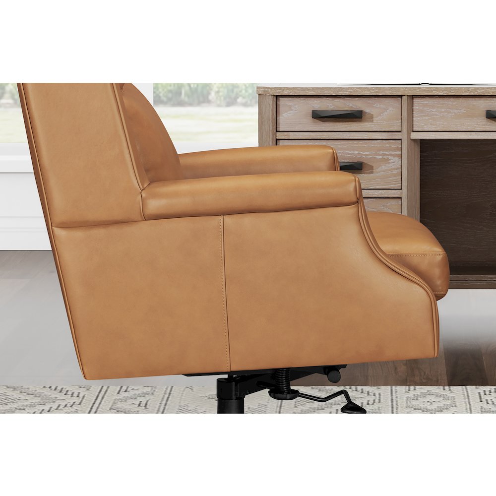 Dc132 Renaissance Cayanne Leather Desk Chair