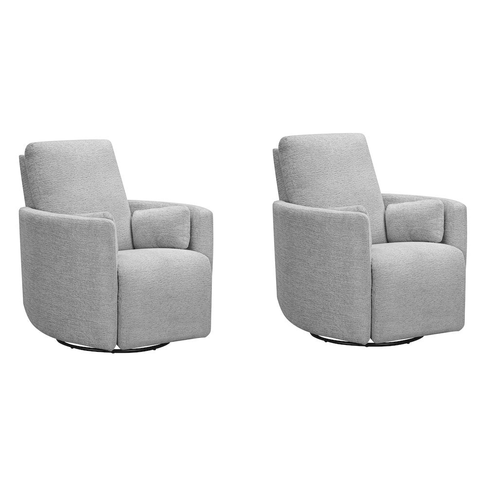 Turner Vincent Fog Manual Swivel Glider Recliner Two Pack